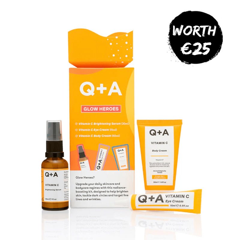 Q+A glow heroes gift set, vitamin C