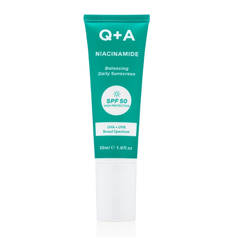 Q+A Niacinamide Balancing Face Sunscreen SPF 50