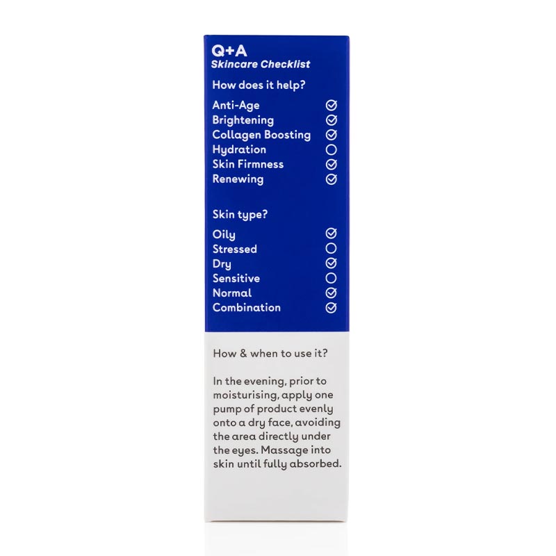 Q+A Retinol Serum | Radiant Complexion | Soothing | Youth-boosting Benefits | Ideal for Beginners