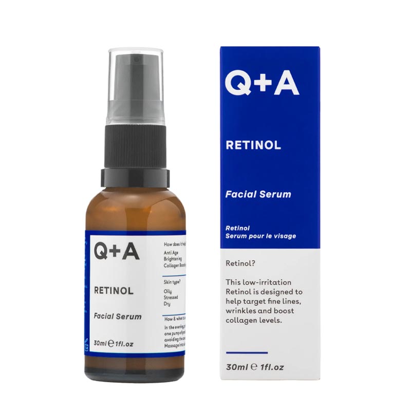 Q+A Retinol Serum | Low-irritation | Retinoid | Fine Lines | Uneven Skin Tone | Smooth | Radiant Complexion | Bisabolol | Squalane | Soothing | Youth-boosting Benefits | Ideal for Beginners