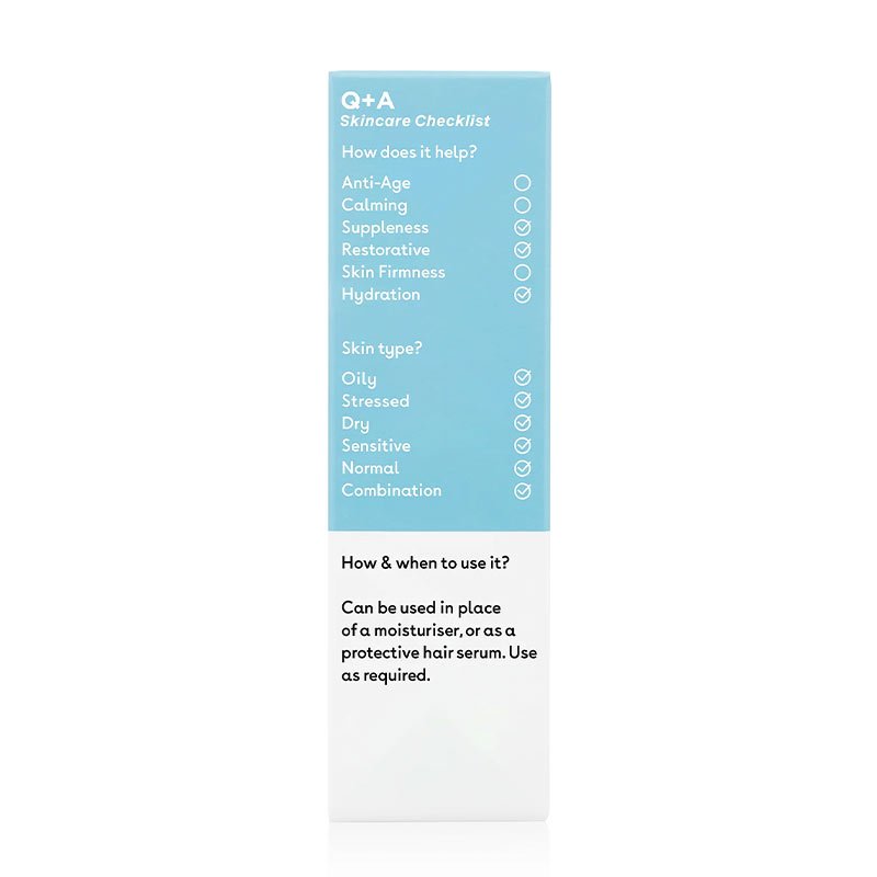 Q+A Squalane Facial Oil | serum that can be used in place of a moisturiser