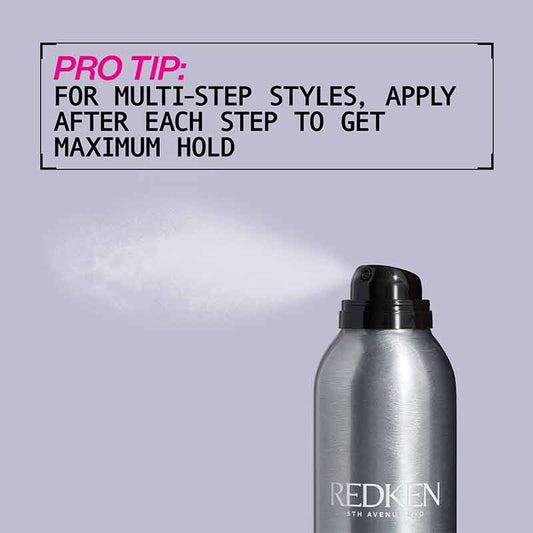 Redken’s 18 Quick Dry Hairspray | For Multi-step styles | maximum hold | volume | non-stiff | quick dry hairspray