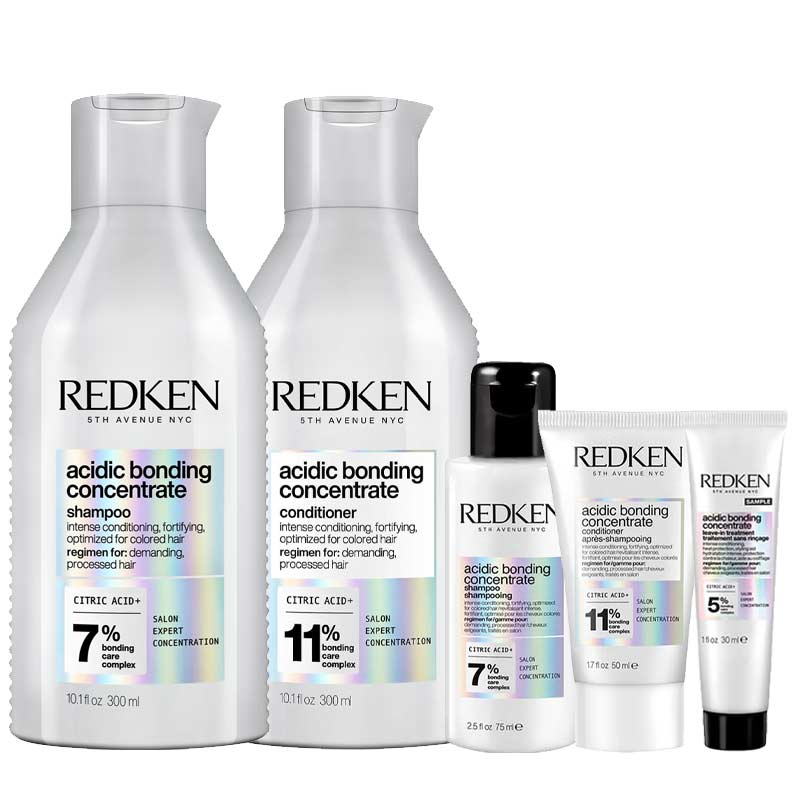 Redken Acidic Bonding Concentrate Home & Away Bundle + FREE Intensive Treatment