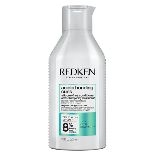 Redken Acidic Bonding Curls Conditioner | restores curl pattern | intense hydration | coloured and chemically-processed hair | wavy, curly, and coily hair | rebuilds bonds | repairs curl strength | defined curls | frizz-free curls