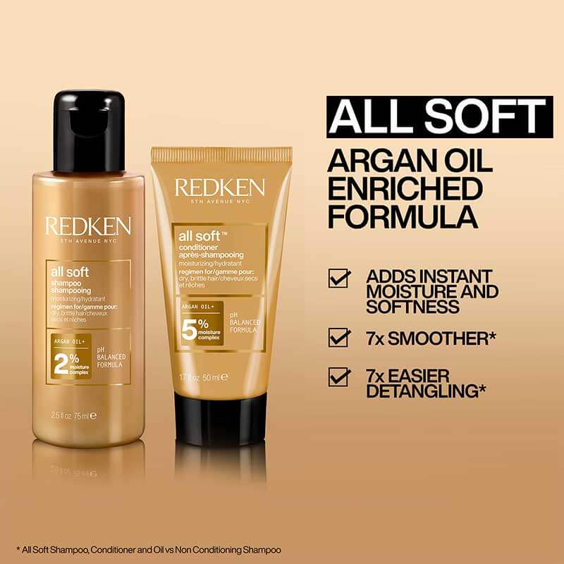 Redken, all soft, hair treatment, moisturising haircare, for dry hair