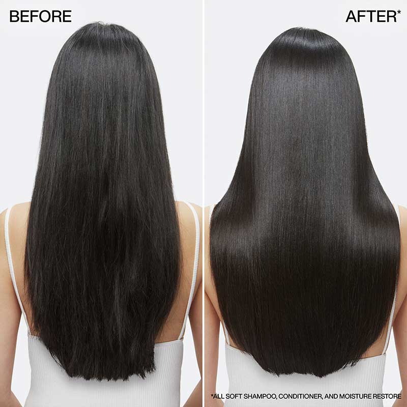 Redken, all soft,before and after hair