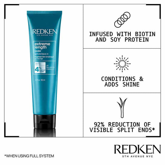 Redken Extreme Length Treatment | hair growth treatment | weak hair leave in treatment | split ends