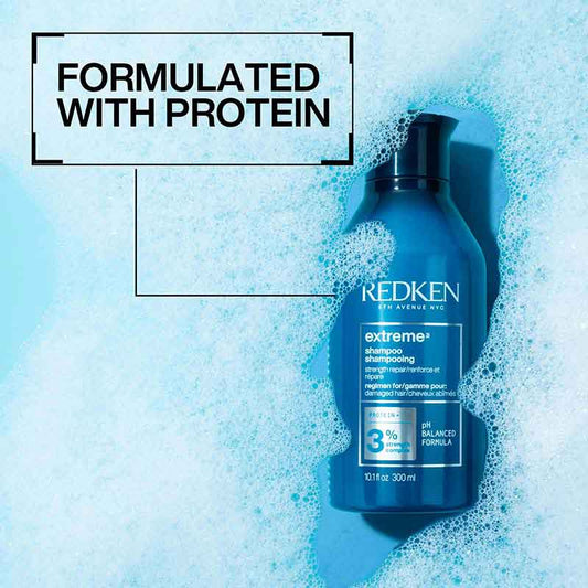 Redken Extreme Shampoo | damaged hair | dry hair | weak breaking hair | Redken Shampoo