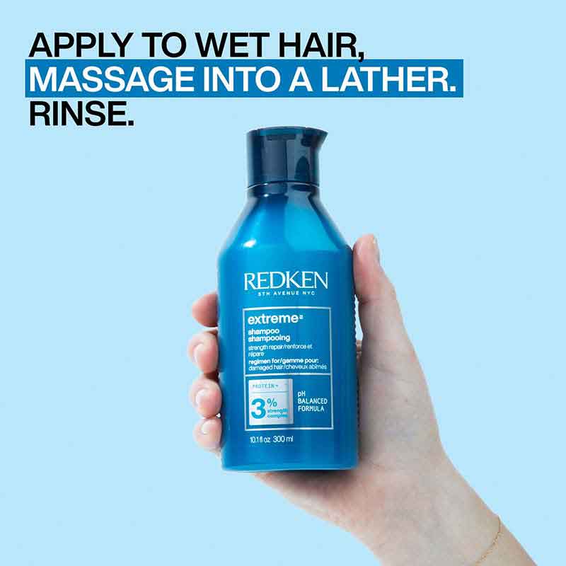 Redken Extreme Shampoo | damaged hair | dry hair | weak breaking hair | Redken Shampoo