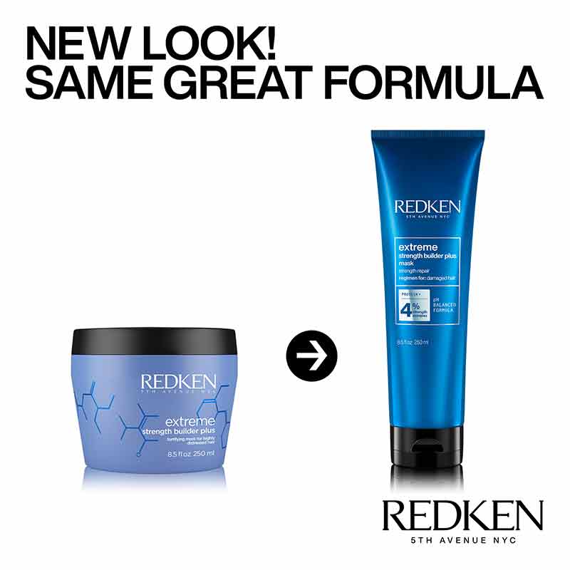 Redken Extreme Strength Builder | damaged hair treatment | breaking hair mask