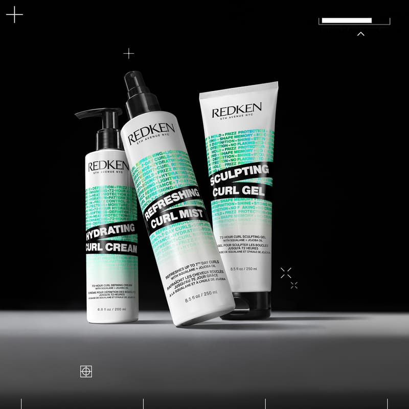 Redken Hydrating Curl Cream | curl defining cream | defines frizzy hair | heat protection | frizz reduction