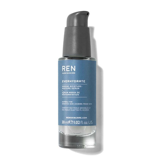REN Everhydrate Marine Moisture-Restore Serum | Facial Serum | Ren | Cruelty free skincare | Hyaluronic acid | hydrating serum