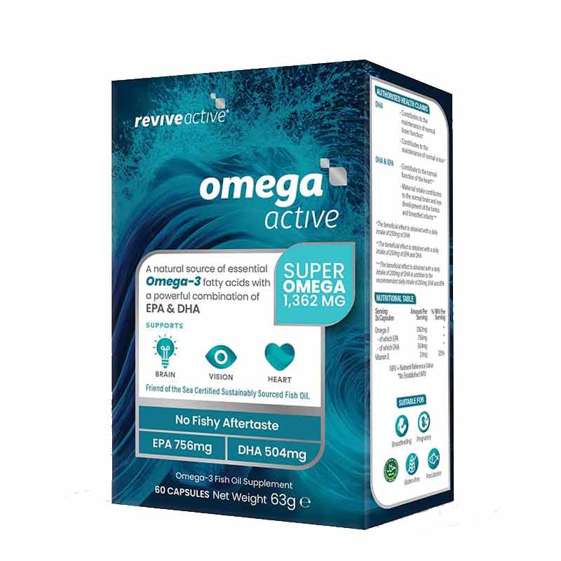 Revive Active Omega Active Box With Ingredients