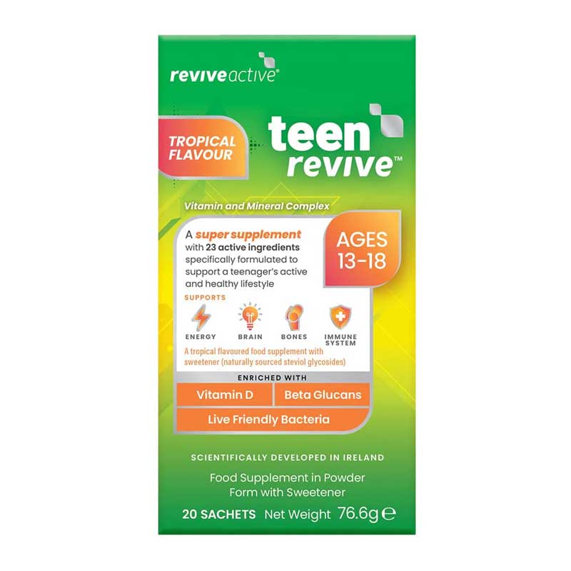 Revive Active Teen Revive Tropical Flavour Supplements monthly supply