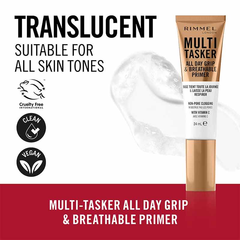 Rimmel London, Rimmel London Multi Tasker All Day Grip & Breathable Primer, Rimmel Primer