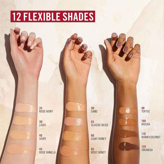 Rimmel London, Multi-Tasker Wake Me Up Foundation & Concealer, medium coverage concealer, 12 shades concealers, 12 shades foundation