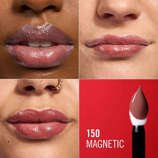 Rimmel London Thrill Seeker Lip Latex 150 Magnetic, pink nude lipstick, nude lip
