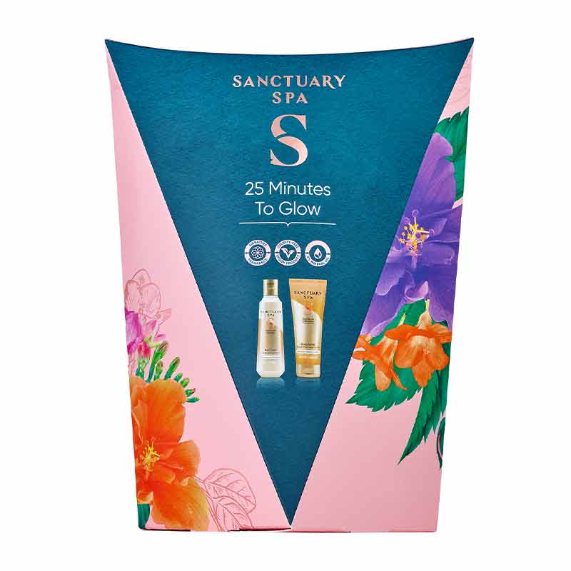 Sanctuary 25 Minutes To Glow Gift Set | bath set christmas