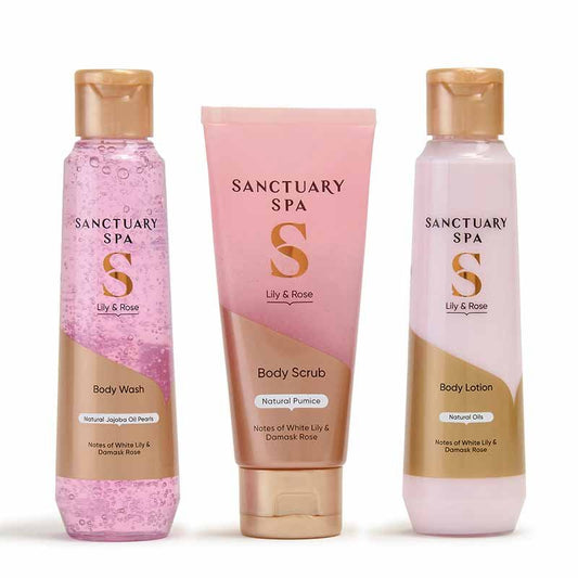 Sanctuary Lily & Rose Trio Bodycare Gift Set Products