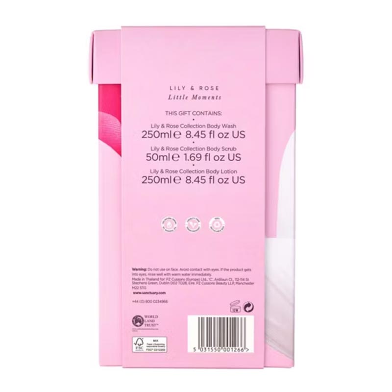 Sanctuary Spa Little Moments Gift Set, body care gift set, shower set, stocking fillers, christmas gifting