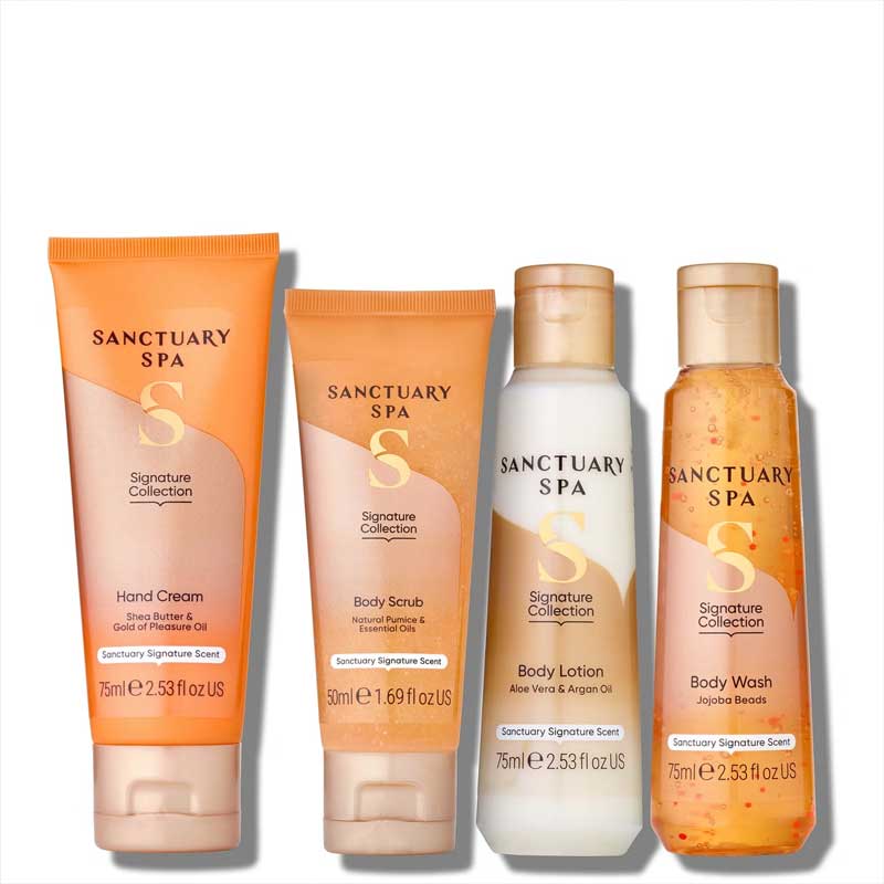 Sanctuary Petite Retreat Set, Hand Cream, Body Scrub, Body Lotion, Body Wash, Bodycare Gift Set