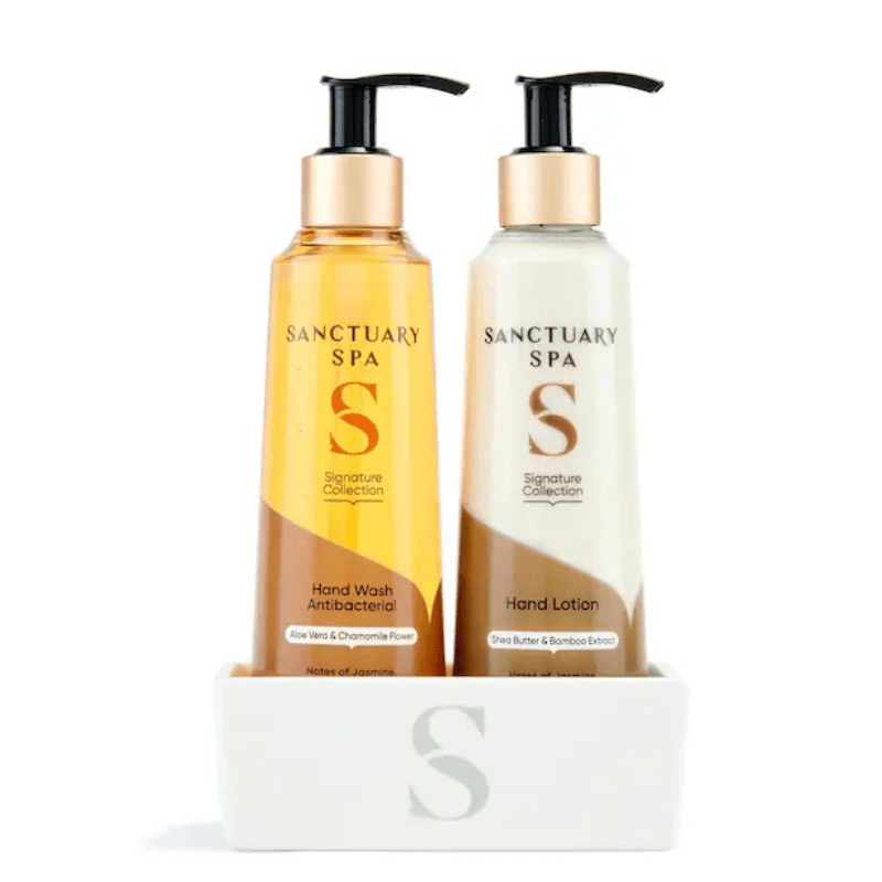 Sanctuary Signature Handcare Collection Gift Set on their own