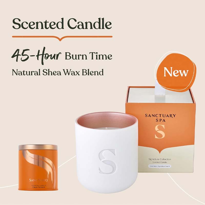 Sanctuary Signature Scented Candle with 45 hour burn time