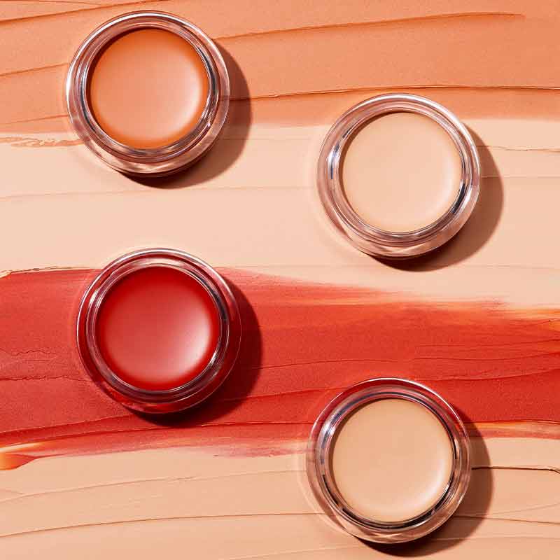 sculpted by aimee brighten up colour correctors | swatch of red and orange colour correctors | vegan and cruelty free makeup |