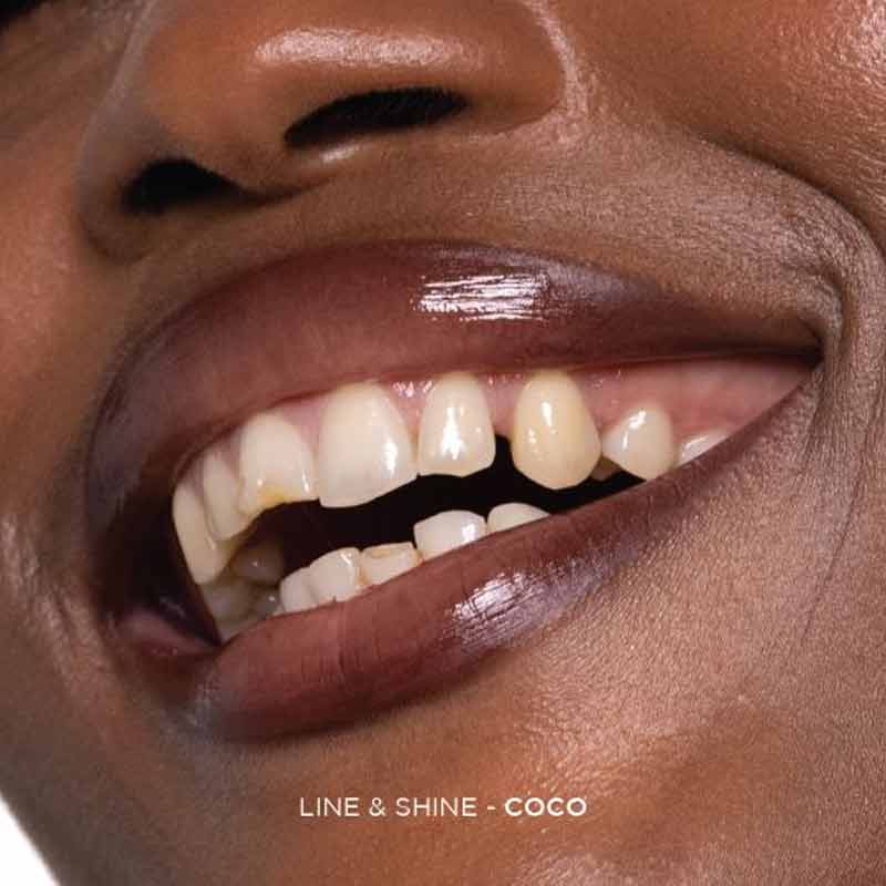Sculpted by Aimee Connolly Line & Shine Duo | Coco | swatch | dark | creamy lip liner | shiny lip gloss | nourishing