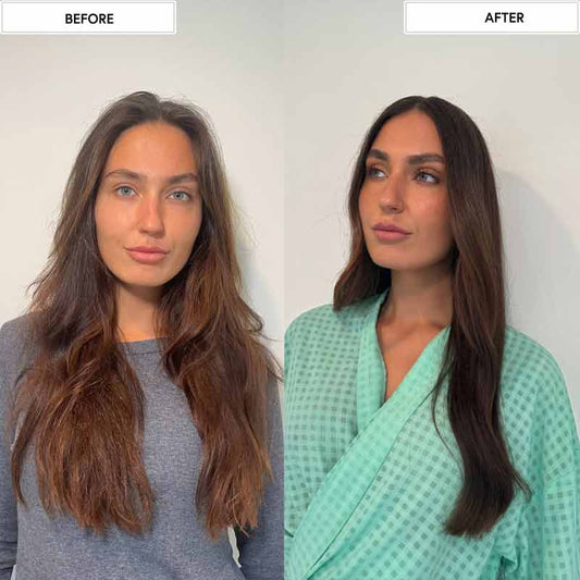 SEA+SOLU Anti-Frizz Hair Booster Before & After