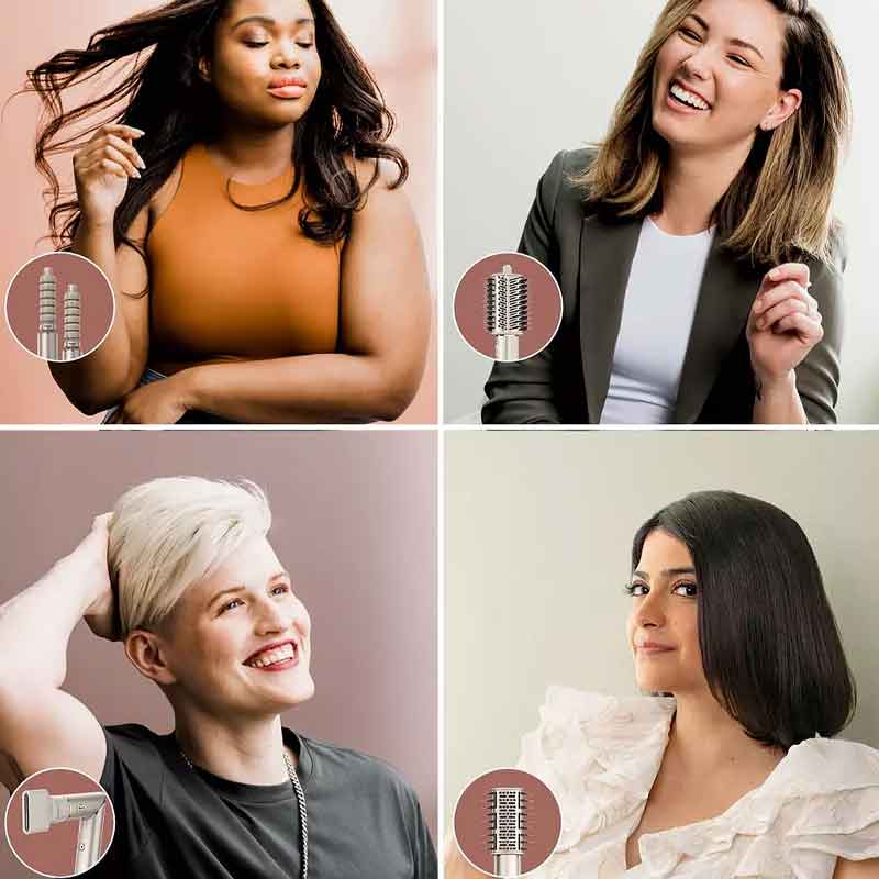 Shark, Shark FlexStyle 4 in 1 Air Styler & Hair Dryer For Straight & Wavy Hair Stone, fast hair drying, hot air styler