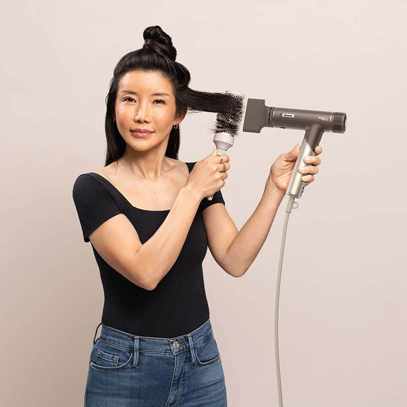 Shark, Shark SpeedStyle Pro FLEX 4 in 1 High Velocity Hair Dryer System, curly blowdry at home