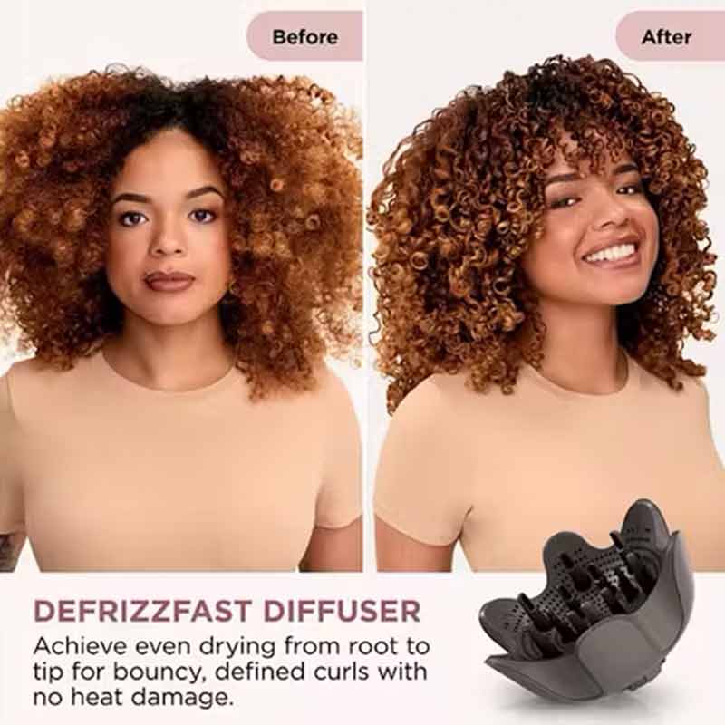 Shark, Shark SpeedStyle Pro FLEX 4 in 1 High Velocity Hair Dryer System, defrizz hair diffuser for curly hair
