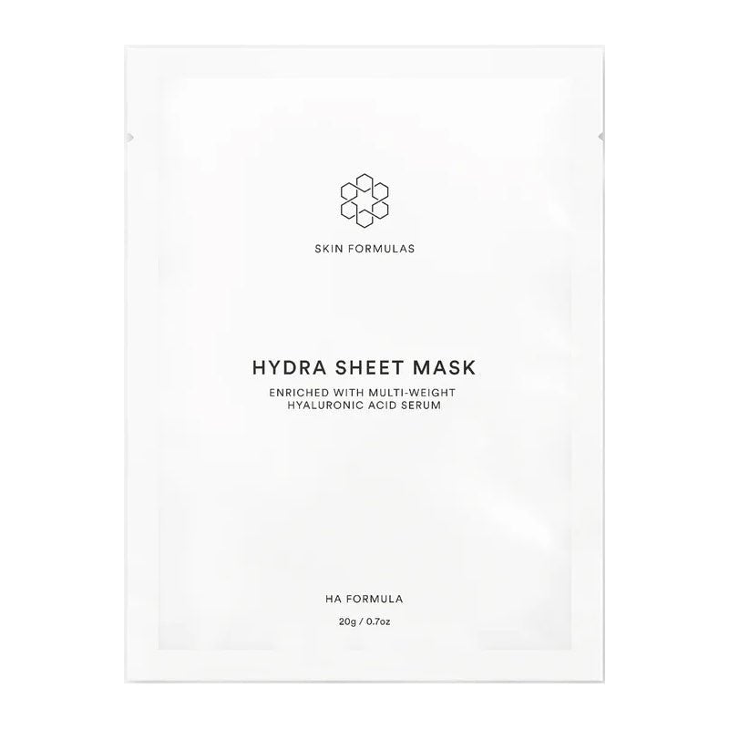 Skin Formulas, Skin Formulas Hydra Sheet Masks Hyaluronic Acid, skin formulas sheet mask