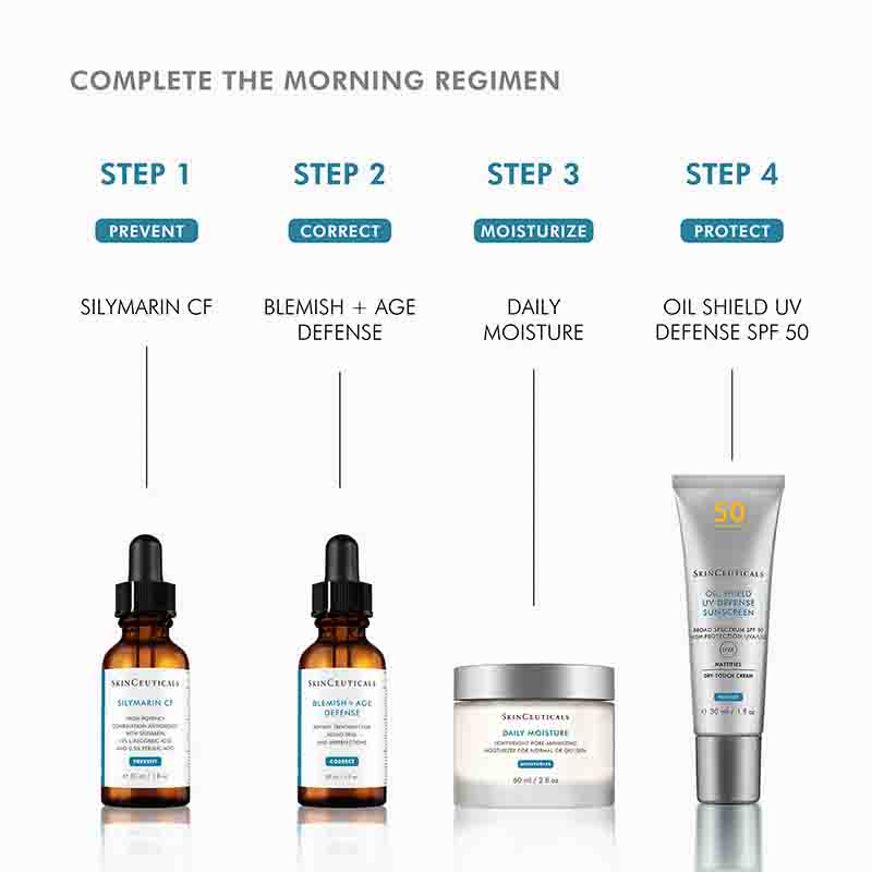 SkinCeuticals Silymarin CF Serum For Blemish Prone Skin Morning Skincare Routine