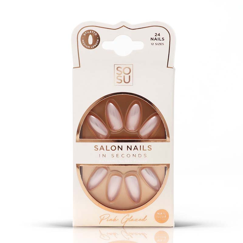 SOSU Cosmetics Glazed Nails | nails | glazed nails | sosu nails | fake nails | false nails