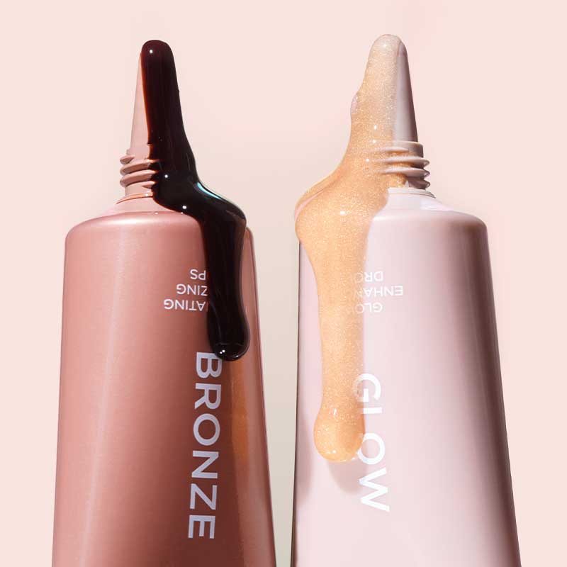 SOSU Cosmetics Glow Drops | Illuminating Primer | Enriched with Pink Grapefruit Extract, Vitamin C, and Hyaluronic Acid | Revitalizes, Brightens, Moisturizes | Leaves Skin Glowing