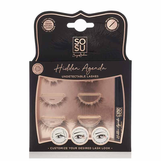 SOSU by Suzanne Jackson Hidden Agenda Undetectable Lashes | false eyelashes | Vegan | Cruelty Free