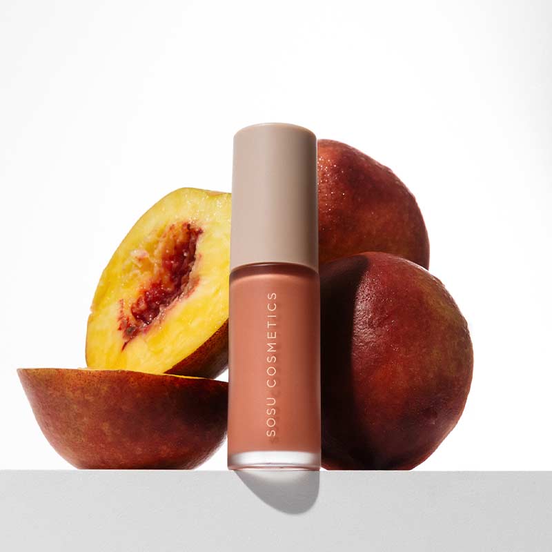 SOSU Cosmetics Liquid Blush Peachy Keen, peach liquid blush, sosu liquid blush