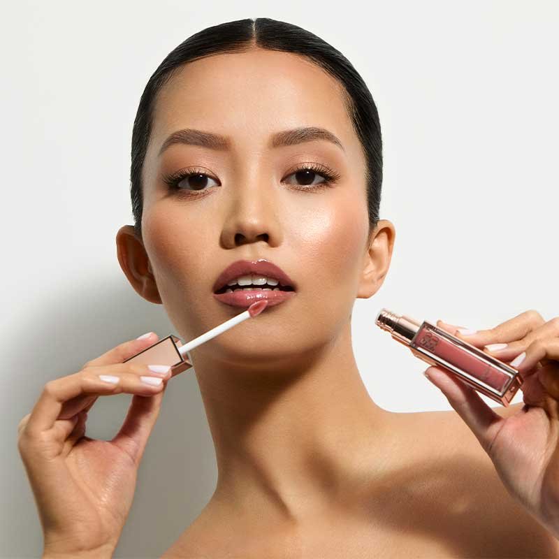 SOSU Cosmetics Lip Glaze | Birthday Suit | High-Shine Satin Lip Gloss