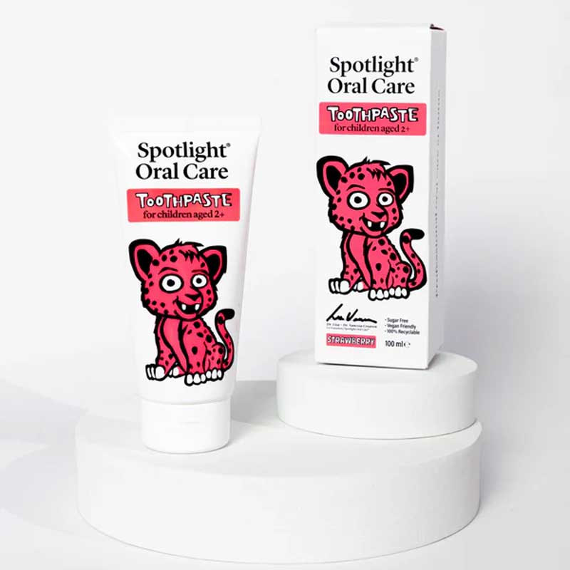 Spotlight Oral Care Kids Toothpaste, flavoured toothpaste, cheetah toothpaste
