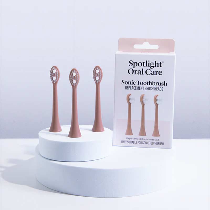 Spotlight Oral Care Replacement Sonic Heads | rose gold | electric toothbrush