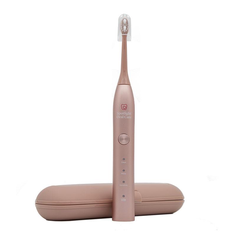Spotlight Oral Care Rose Gold Sonic Tooth Brush | toothbrush replacement heads