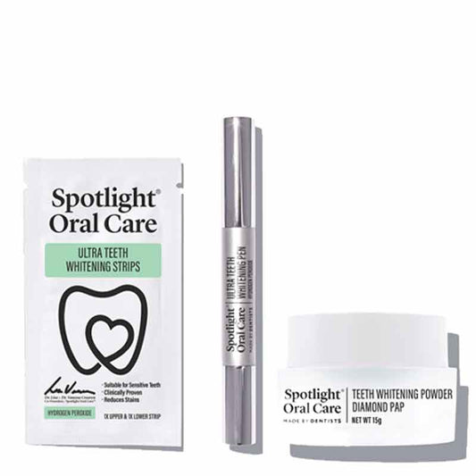Spotlight Oral Care Ultra Teeth Whitening Gift Set, teeth whitening strips, teeth whitening pen