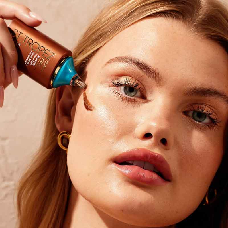 St. Tropez Express Sunlit Skin Face Bronzing Tint & Tan Swatch