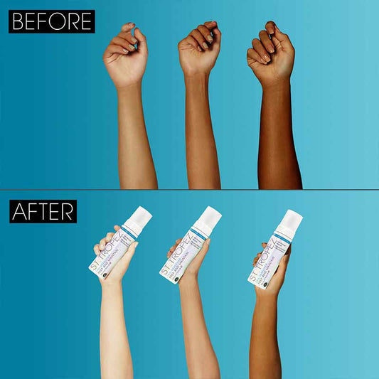 St Tropez Tan Remover Prep And Maintain | before and after | self tan removing