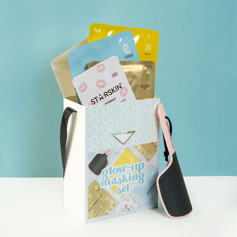 STARSKIN glow-up masking set, Christmas gift, gifts for her, Christmas, face mask, eye mask, foot file