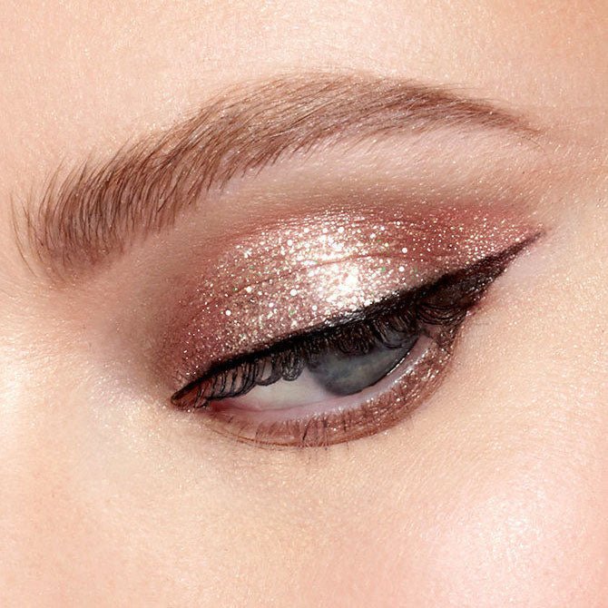 Stila Magnificent Metals Glitter & Glow Liquid Eye Shadow Rose Gold Retro