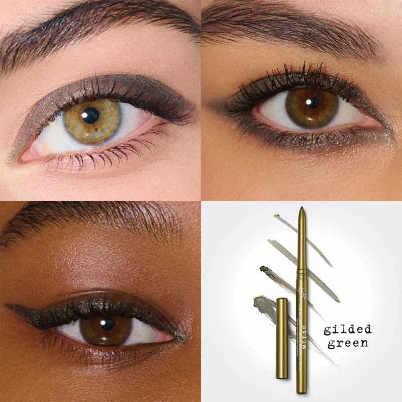 Stila Stay All Day Smudge & Set Waterproof Gel Eye Liner Gilded Green