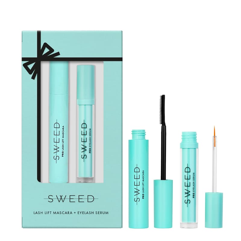 SWEED, Lash Lift Mascara & Eyelash Growth Serum Set, SWEED gift set, eyelash growth serum